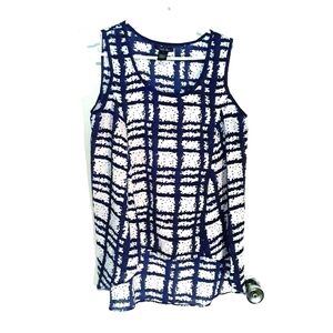 Antilia Femme navy blue & white tank